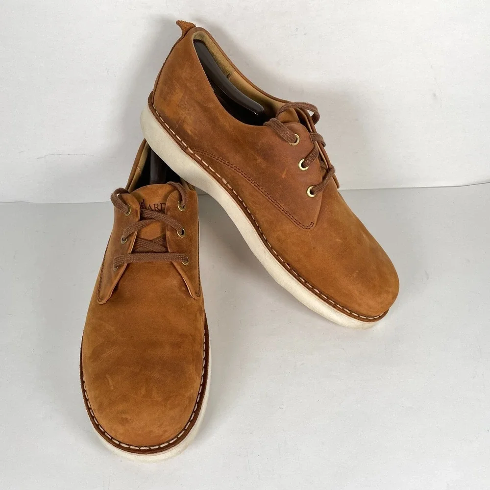 Samuel Hubbard Free Shoes Mens Size 10.5 M Brown Leather Lace Up Oxford Comfort